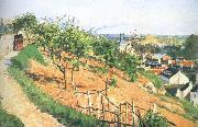 Camille Pissarro Pang plans scenery Schwarz oil
